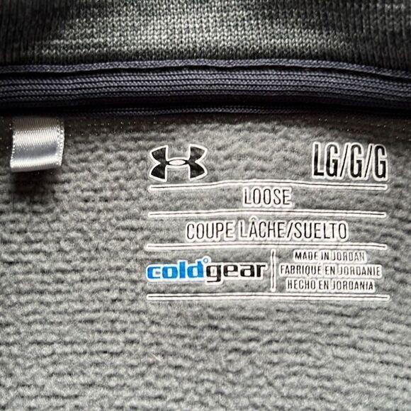 Under Armour Cold Gear Poly 1/4 Zip Pullover Sz. L - Picture 3 of 9
